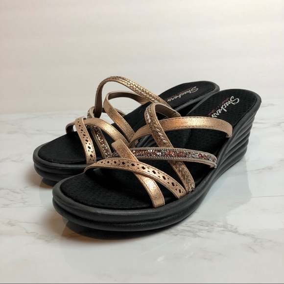 skechers memory foam heels